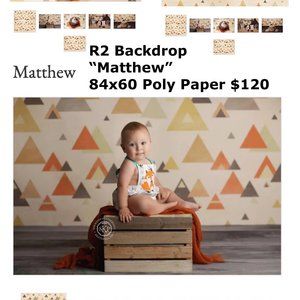 R2 Backdrops Professional Background for Photography "Matthew" 84x60